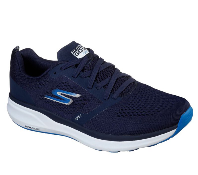 Skechers Herr Marinblå/Blå Sneakers - Gorun Pure 2 - Sverige (LUBRS-6537)